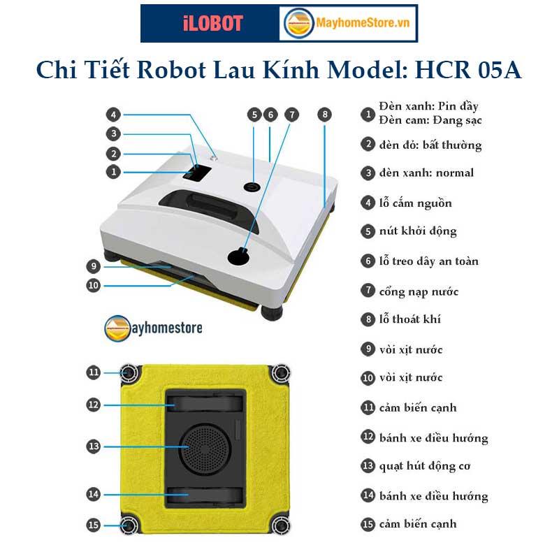 Khăn Lau Kính Cho Robot iLOBOT Vuông Model HCR 05A & HCR 03