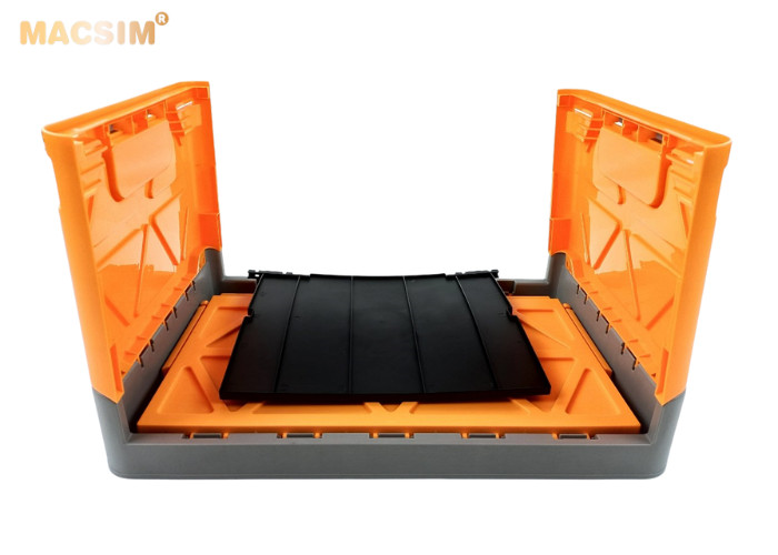 Hộp đựng đồ xếp gọn 55 lít kích thước 50cm x 34,5cm x 31cm - hộp đựng đồ trong cốp ô tô nhãn hiệu Macsim chất liệu PP cao cấp màu xanh bạc hà-cam-xanh lá