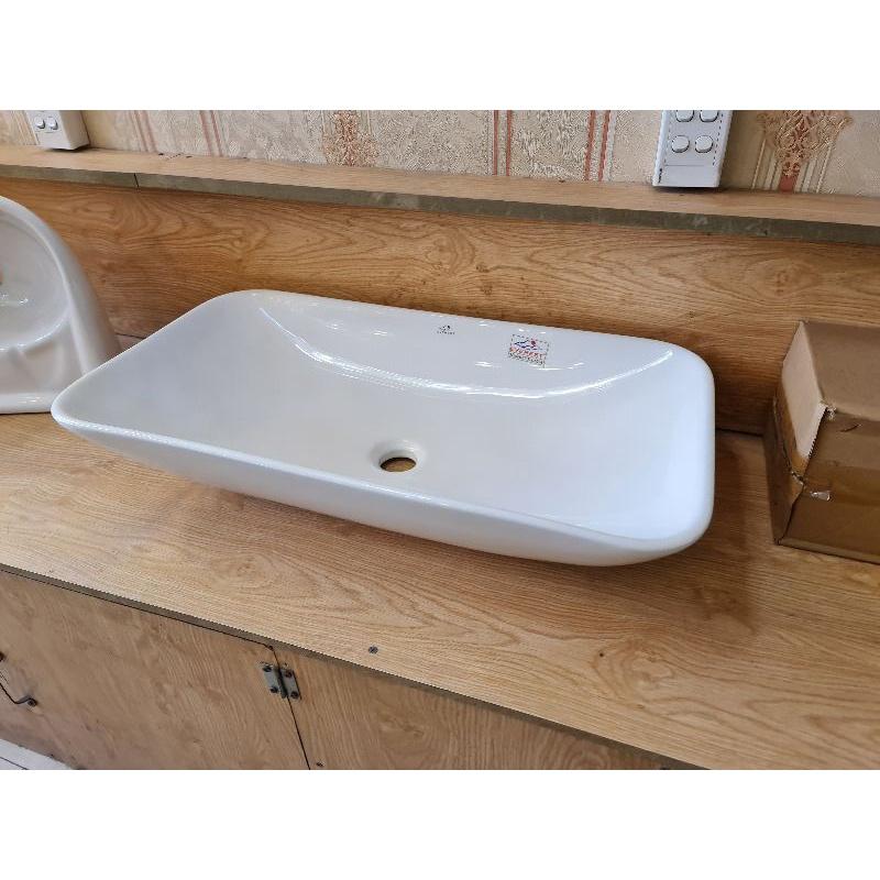 Lavabo đặt bàn phủ men nano cao cấp KT:70*40*15