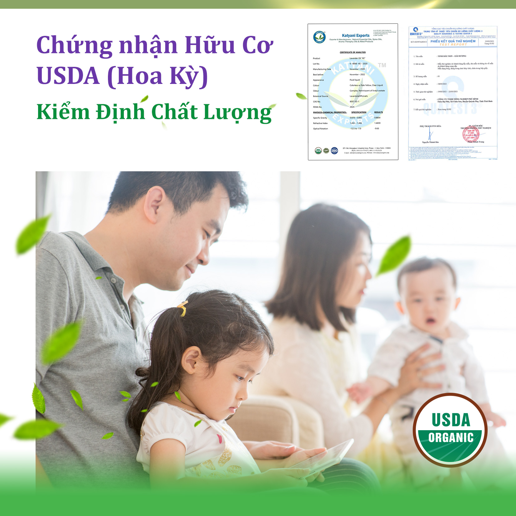 Tinh Dầu Non Oải Hương Nhập Khẩu Ấn Độ, Có Kiểm Định Tại Việt Nam, Nguyên liệu Chuẩn Hữu Cơ Hoa Kỳ | Hàng Chính Hãng