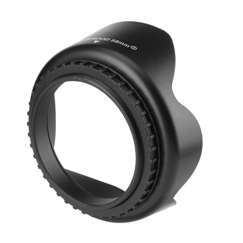Lens hood - Loa che nắng hoa sen vặn ren ống kính máy ảnh Phi 58mm