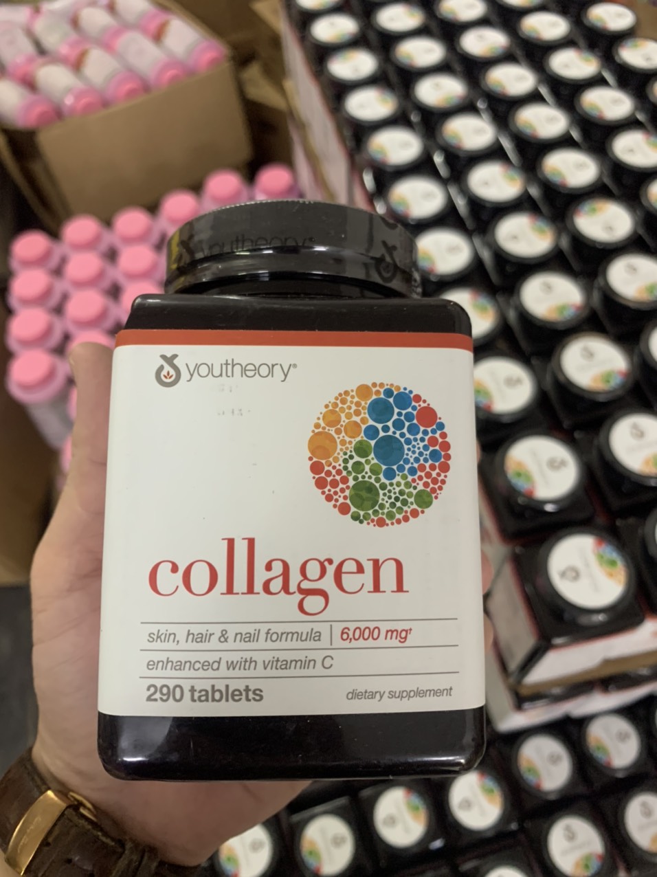Viên uống bổ sung Collagen Youtheory 290 Viên mẫu mới, hàng Mỹ