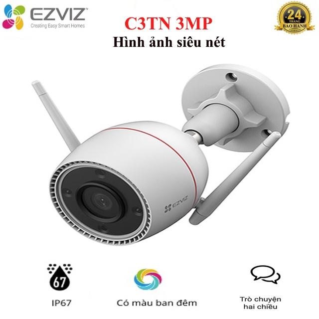 Hình ảnh Camera Wifi Ezviz C3TN 3MP đàm thoại 02 chiều, ngoài trời chống nước, có màu ban đêm, hình ảnh rõ Full HDl-Hàng Chính Hãng