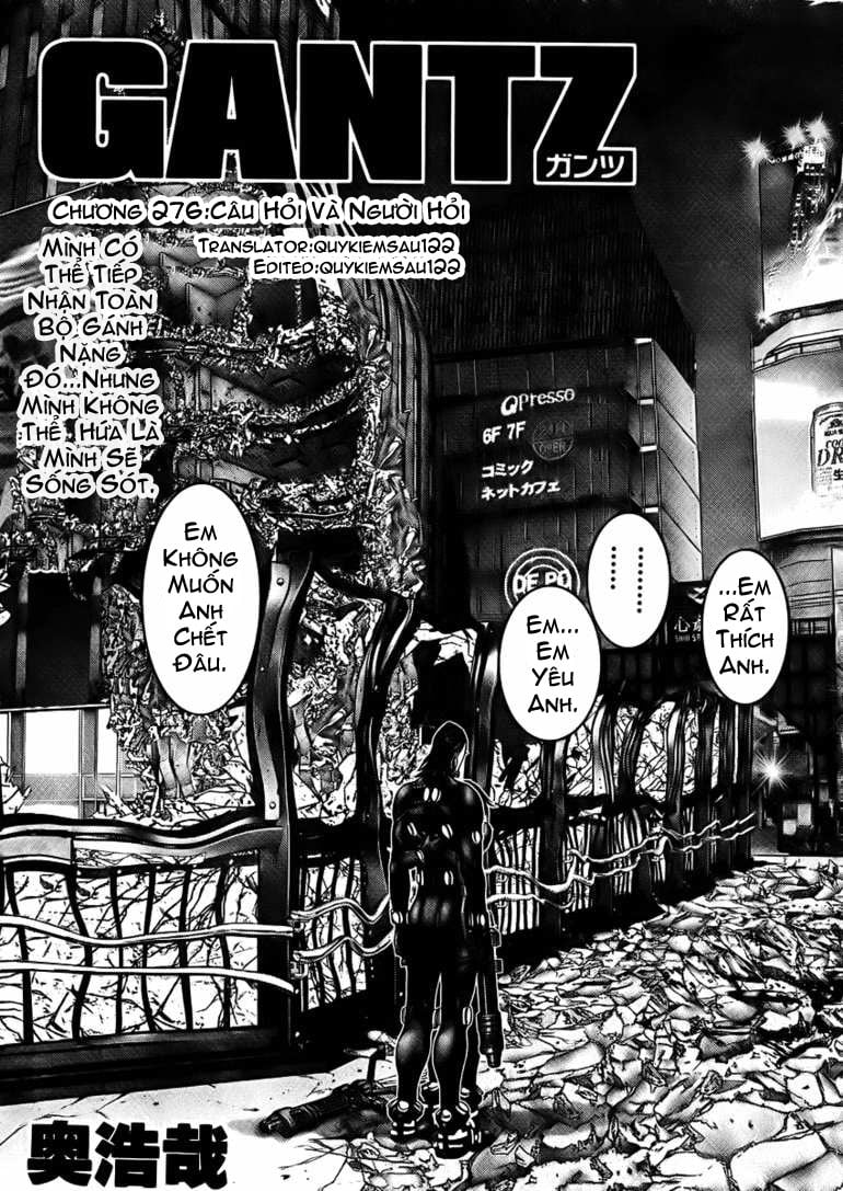 Gantz Chapter 276: Câu hỏi và người hỏi - Trang 1