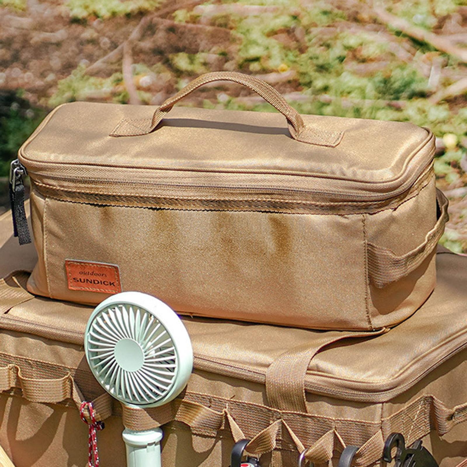 Camping Cookware Kit Storage Bag Carrying Bag for Pot Pan, Gas Canister Backpacking Stove Storage Case Tote Bag for Outdoor