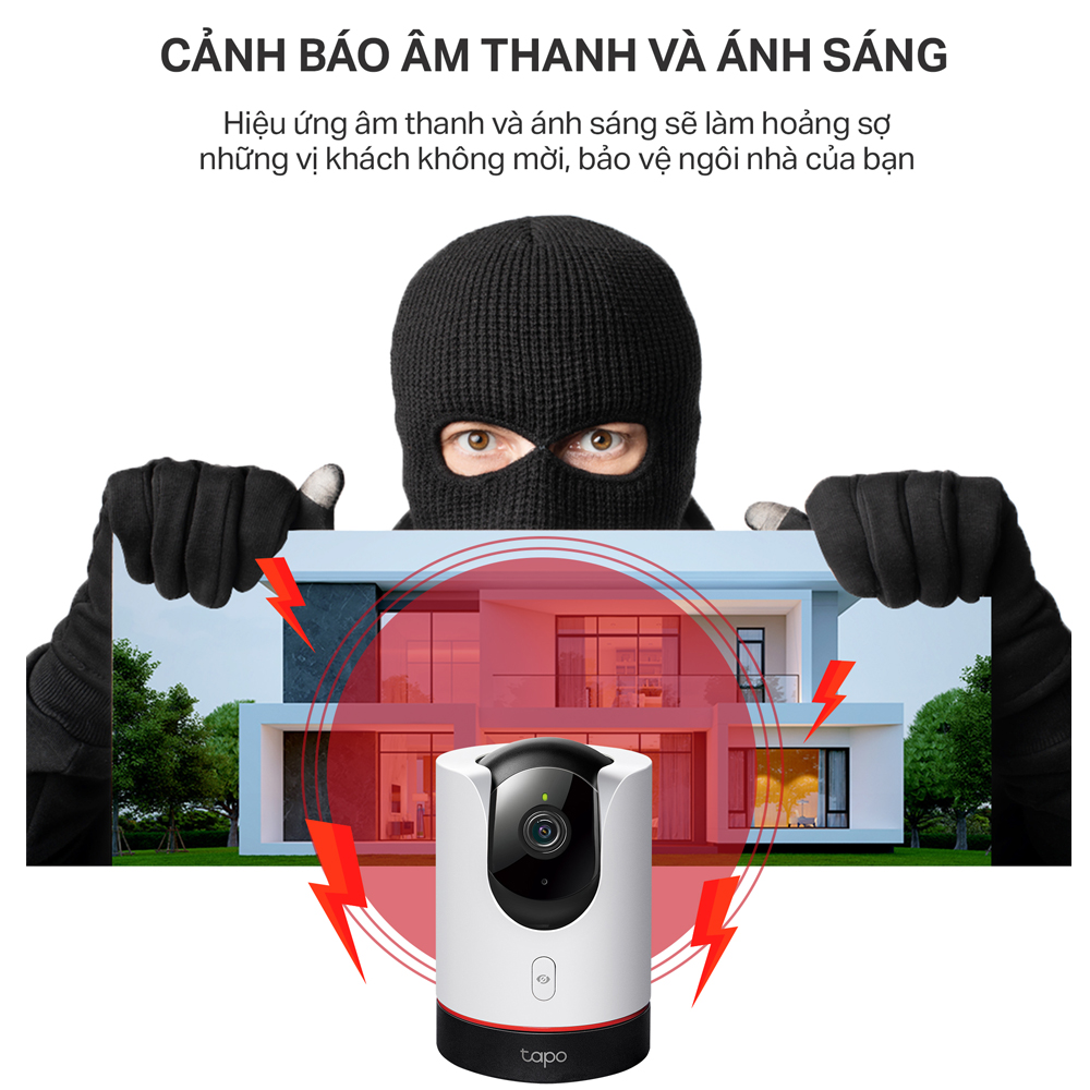 Camera WiFi AI TP-Link Tapo C225 An Ninh Gia Đình Quay/Quét - Hàng Chính Hãng