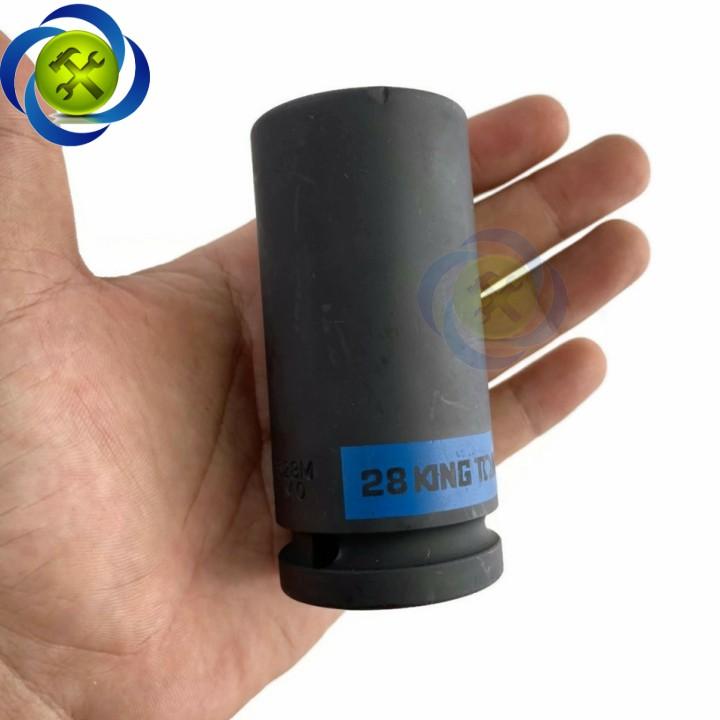 Tuýp 28mm 3/4 Kingtony 643528M loại dài 6 cạnh màu đen