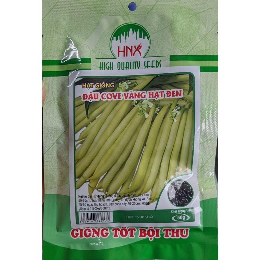 Hạt giống Đậu Cove vàng hạt đen 50g