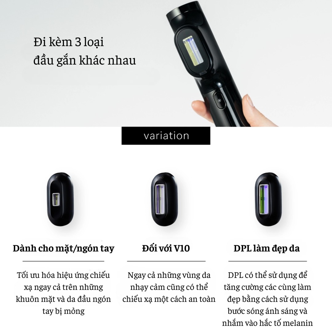 Máy Triệt lông &amp; Chăm sóc da 2 in 1 cao cấp nhất MYTREX MIRAY Hàng chính hãng