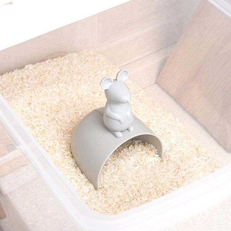 Simple Mouse Shape Rice Measuring Cup Water Spoon Cereal Rice Shovel Scoop Creative Grains Measuring Cup Kitchen Tools