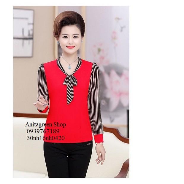 Nh160420-ÁO SƠ MI SỌC THẮT NƠ s-6xl