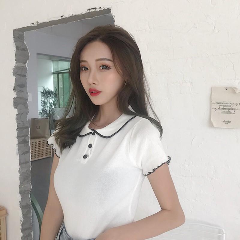 Áo thun nữ tay ngắn kiểu Hàn Quốc