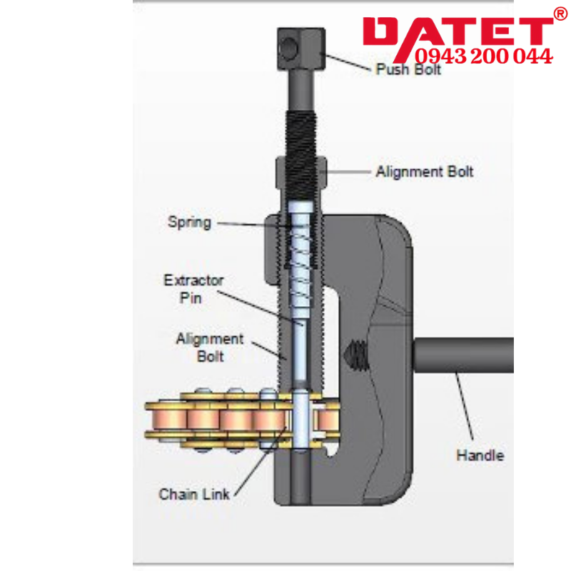 Bộ cắt sên xích mô tô, xe máy DN-D1085