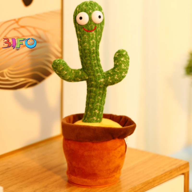 Đồ chơi nhồi bông xương rồng nhảy múa uốn lượn Dancing Cactus phát ra âm thanh vui nhộn biết nhại tiếng