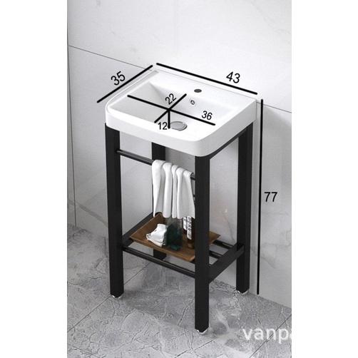 Bộ chậu lavabo có chân