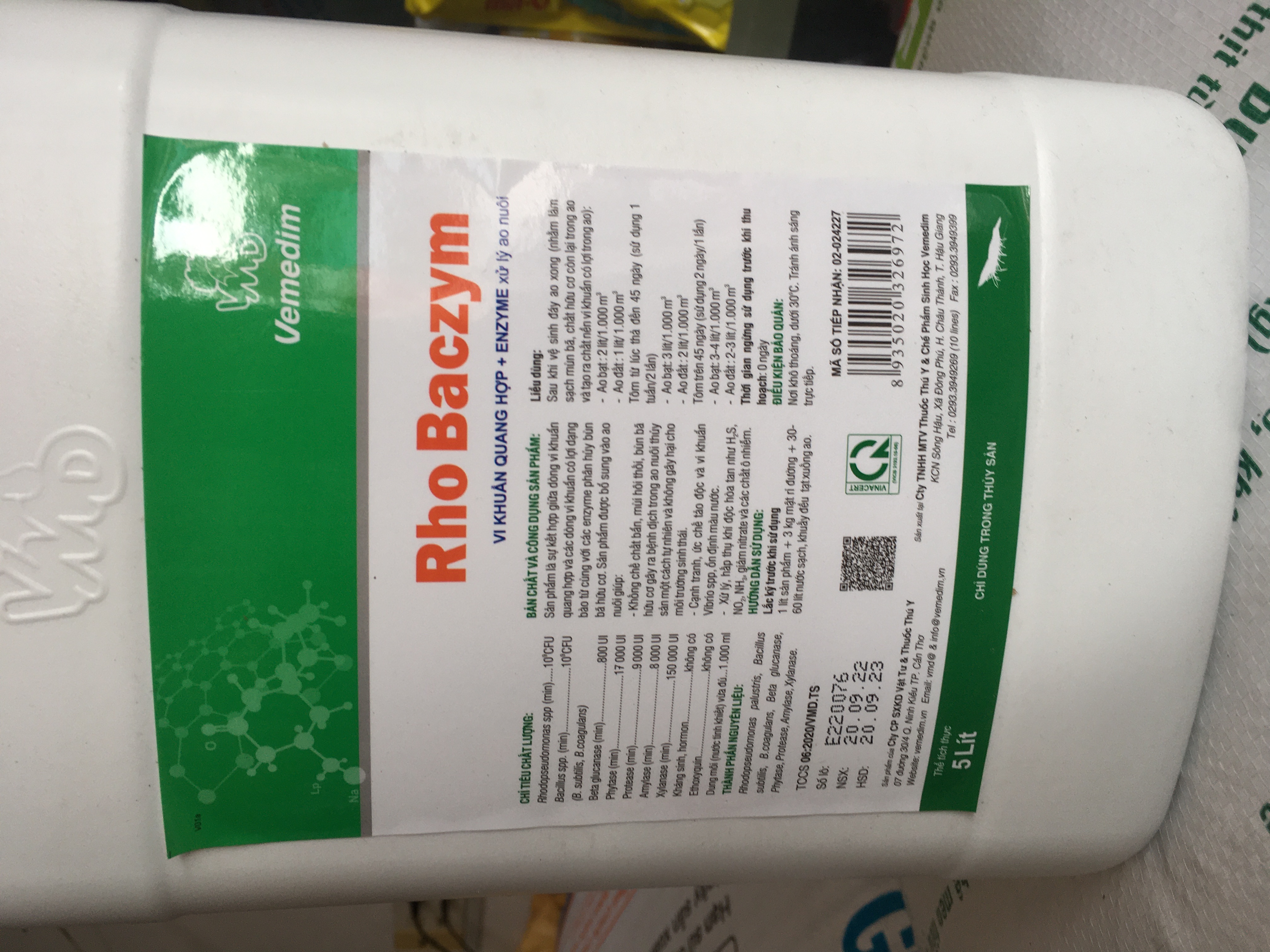 Rho baczym làm sạch nước , giảm khí độc , cạnh tranh khuẩn gây hại cho tôm cá thuỷ hải sản vemedim