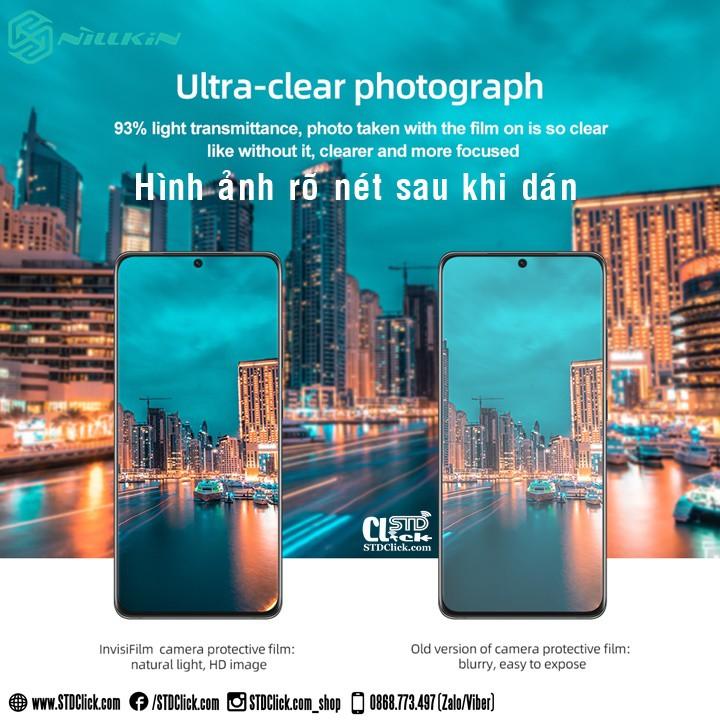 MIẾNG DÁN DÀNH CHO ĐIỆN THOẠI CAMERA SAMSUNG GALAXY S21 PLUS 5G NILLKIN INVISIFILM 0.22MM