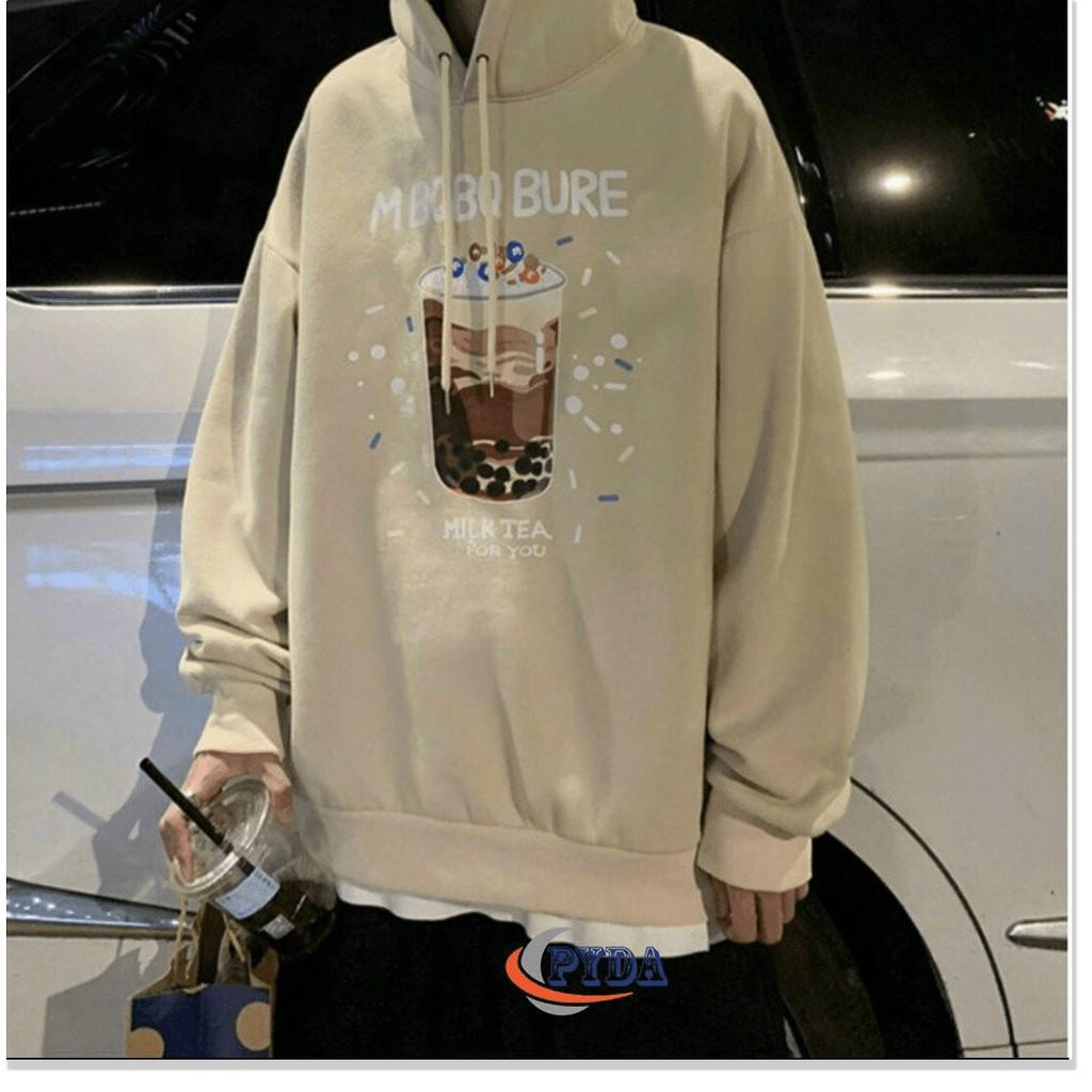 ÁO KHOÁC NAM NỮ HOODIE THUN NỈ,THIẾT KẾ MÀU SẮC XINH ĐỘNG,ĐẶC BIỆT LÀ CHẤT LIỆU VÃI THOÁNG MÁT IN HÌNH LI TRÀ SỬA TRÂN CHÂU SIÊU ĐÁNG YÊU-Jins Store