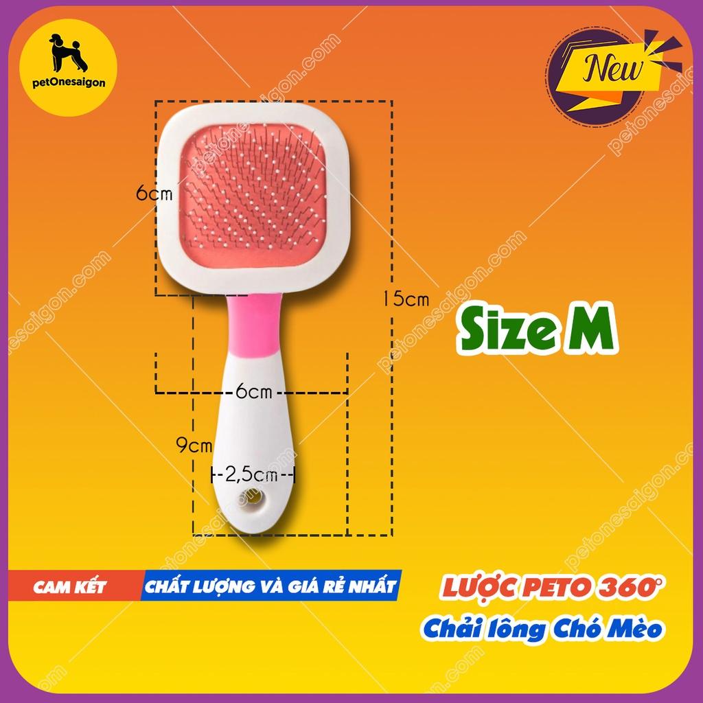 Lược Peto Chải Lông Thú Cưng xoay 360 độ