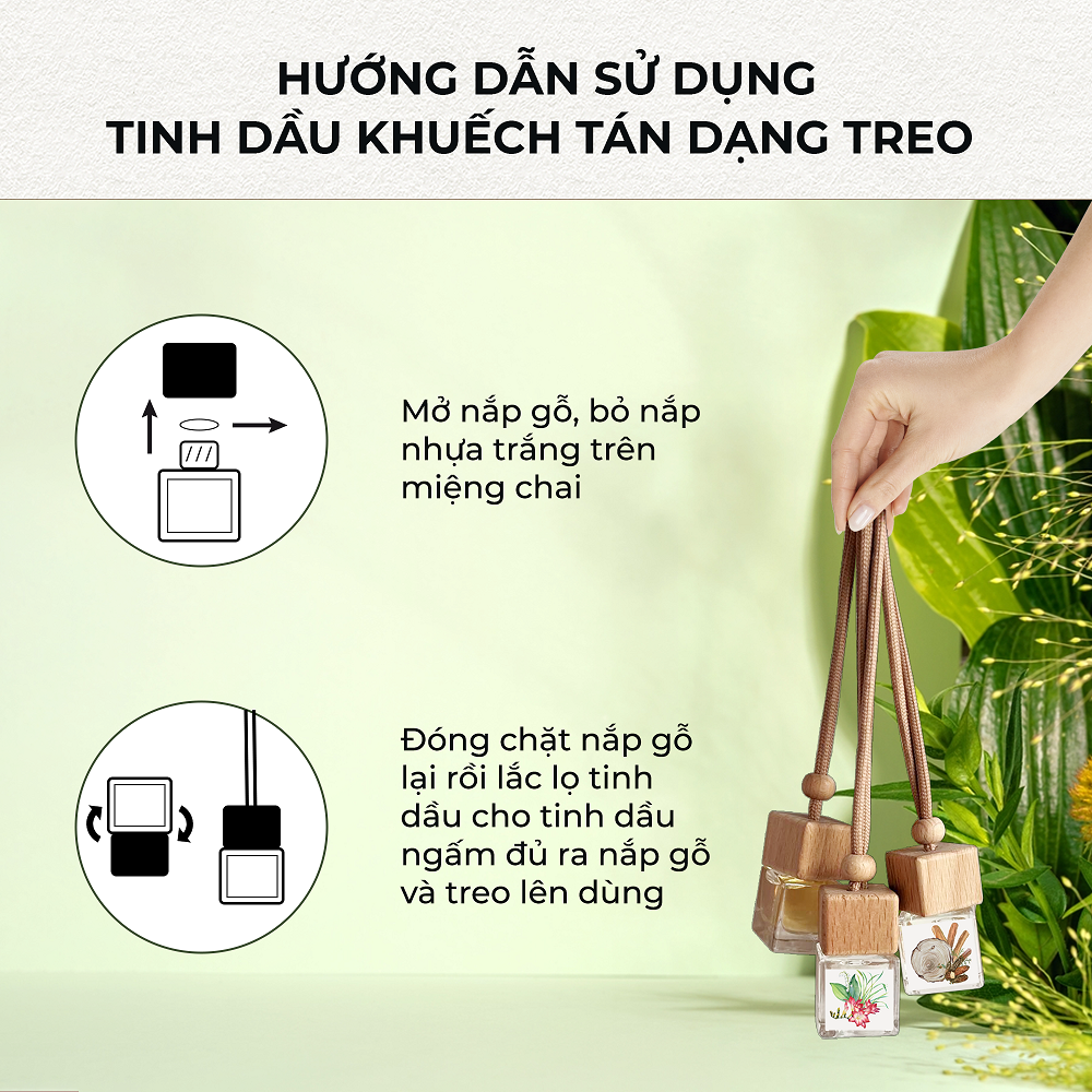 Aroma Pomegranate – Tinh dầu treo khuếch tán thiên nhiên Pháp 10ml