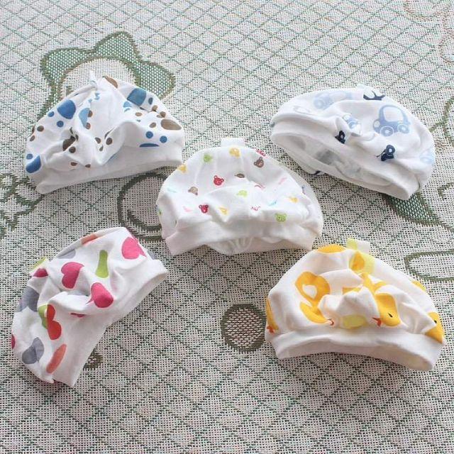 Combo 5 mũ sơ sinh