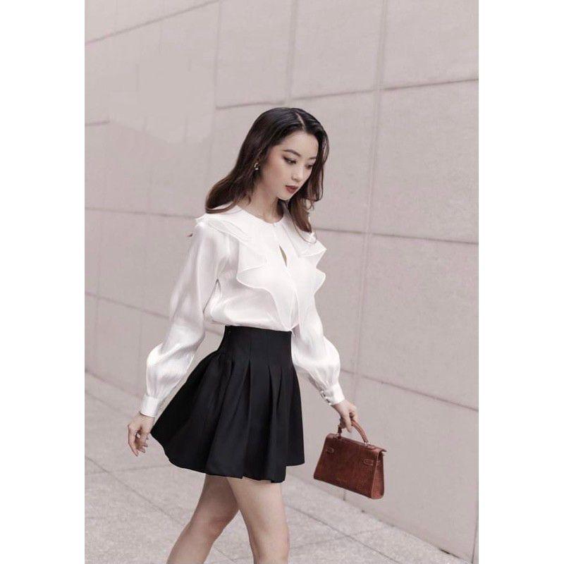 Áo sơ mi nữ cổ bèo nữ tính