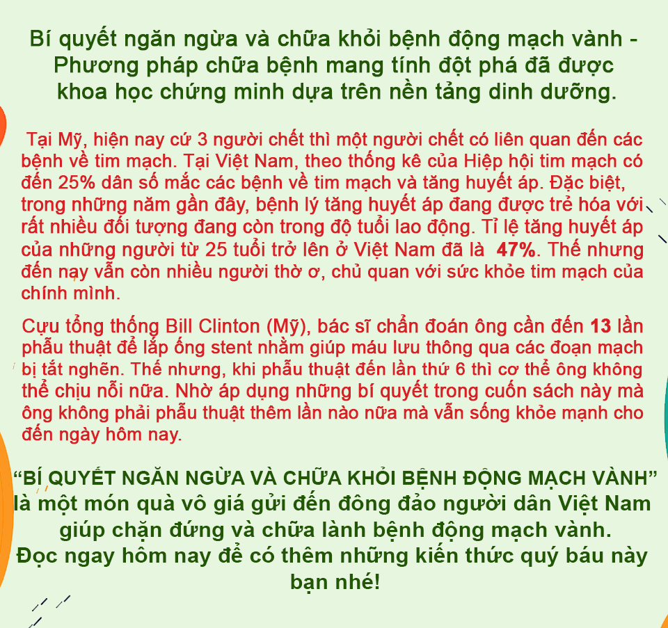 Combo 2 cuốn Bí mật dinh dưỡng  + Bí quyết ngăn ngừa và chữa khỏi bệnh động mạch vành