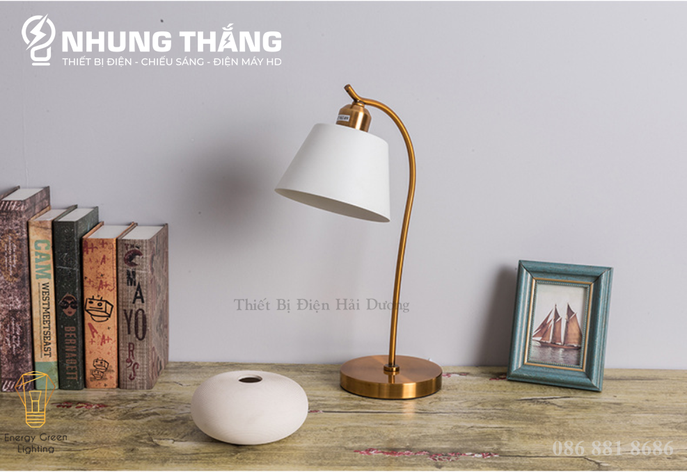 Đèn Bàn Học Đọc Sách, Làm Việc S3049 - Khung Kim Loại - Kiểu Dáng Sang Trọng - Tặng Kèm Bóng Led