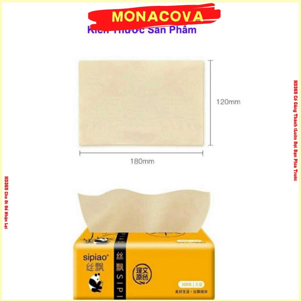 Giấy Ăn Gấu Trúc SIPAO Siêu Dai Siêu Mền Mại Không Chất Tẩy Trắng Chính Hãng - Shop Monacova