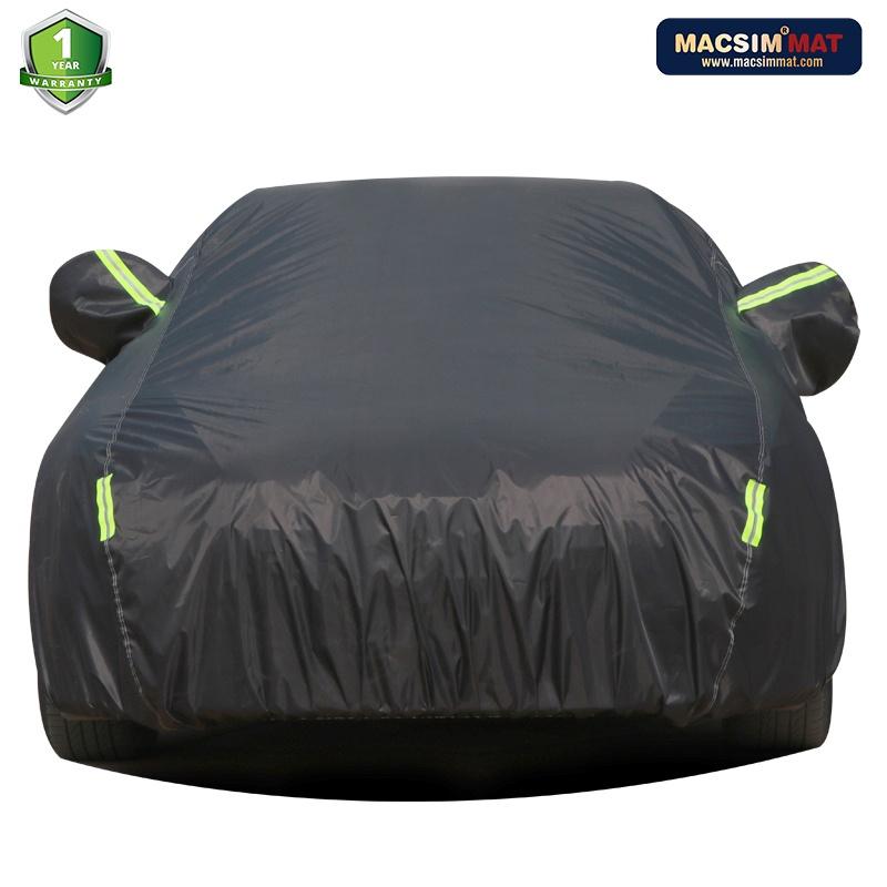 Bạt phủ ô tô Toyota Fortuner nhãn hiệu Macsim sử dụng trong nhà và ngoài trời chất liệu Polyester - màu đen và màu ghi