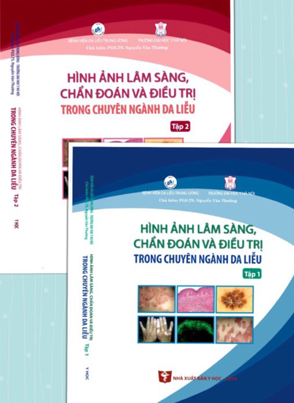 Sách - Combo Hình ảnh Lâm sàng, chẩn đoán và điêu trị trong chuyên ngành Da liễu (Tập 1 + 2)