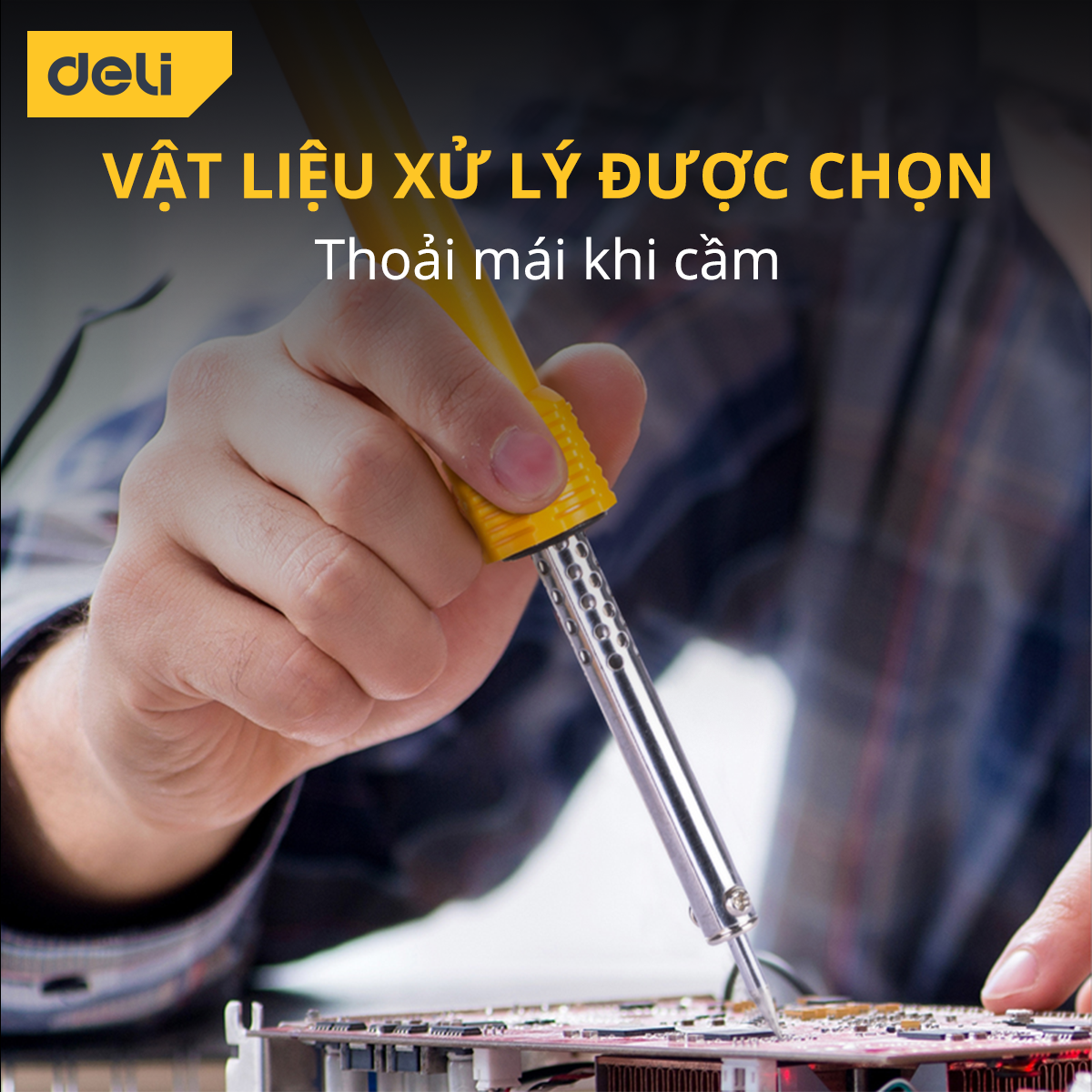 Mỏ Hàn Điện Deli Cao Cấp - Công Suất 30W, Lõi Mica Gia Nhiệt Nhanh Chóng - An Toàn, Tiện Dụng - DL8830C