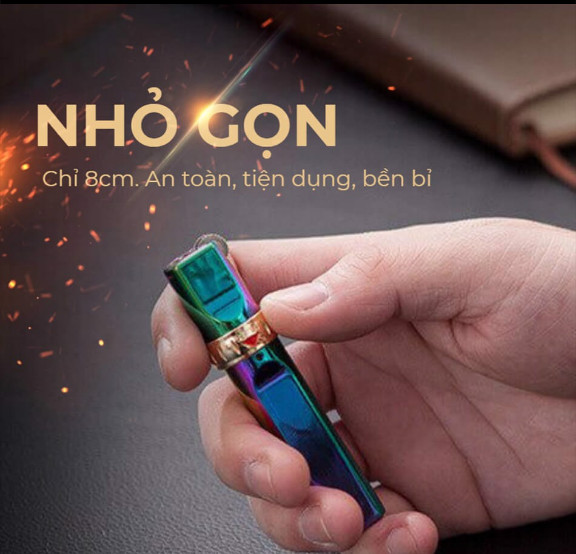 Bật Lửa Jobon Tròn Khóa Xoay ZB-633A, Loại Khò 1 Tia Cực Mạnh