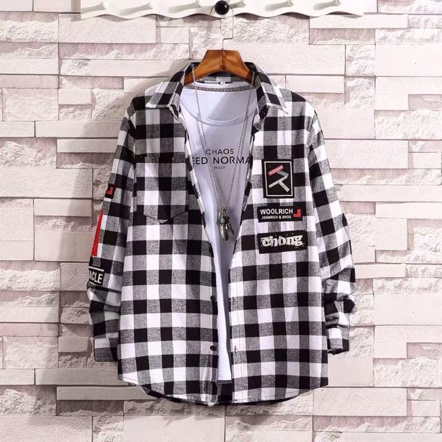 Áo Sơ Mi Caro Sơ Mi Flannel Áo Khoác Nam Nữ FLANNEL CARO In Cực Chất Nhiều Mẫu