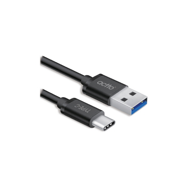 Cáp sạc truyền dữ liệu type C dài 1m Rush Type C USB 3.0 Charging &amp; Data Cable Actto TC-02 - Hàng chính hãng