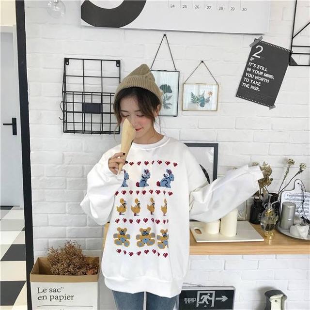 ÁO SWEATER NỈ GẤU