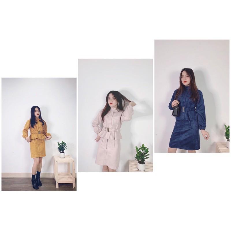 Set da lộn 2 lớp hàng thiết kế đẹp đủ size