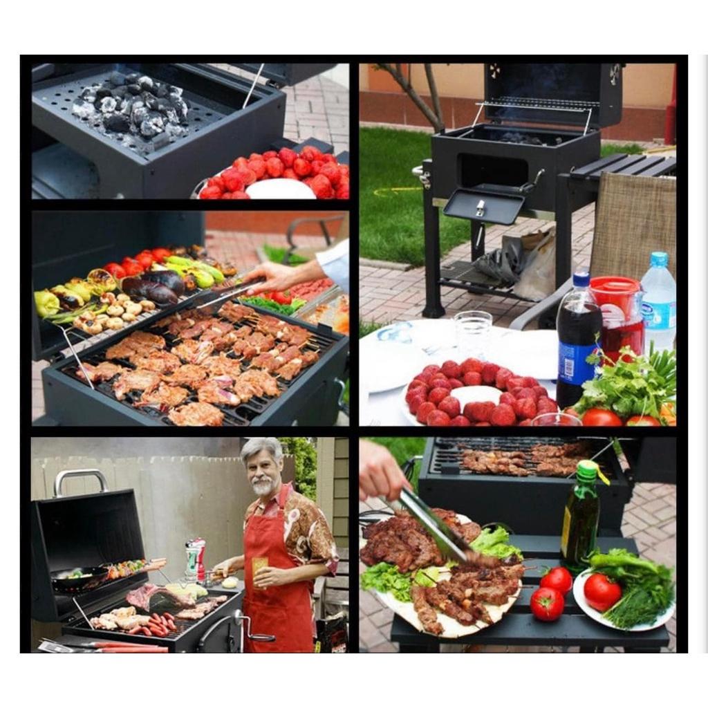 Bếp Nướng Than Hoa Ngoài Trời BBQ SITO, Chất Liệu Thép Sơn Chịu Nhiệt Mạ Chrome, Dùng Cho Gia Đình, Nhà Hàng, Nhập Hàn