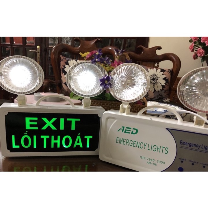 Đèn Sự Cố Kết Hợp Exit Led - Khẩn Cấp Emergency - Thoát Hiểm