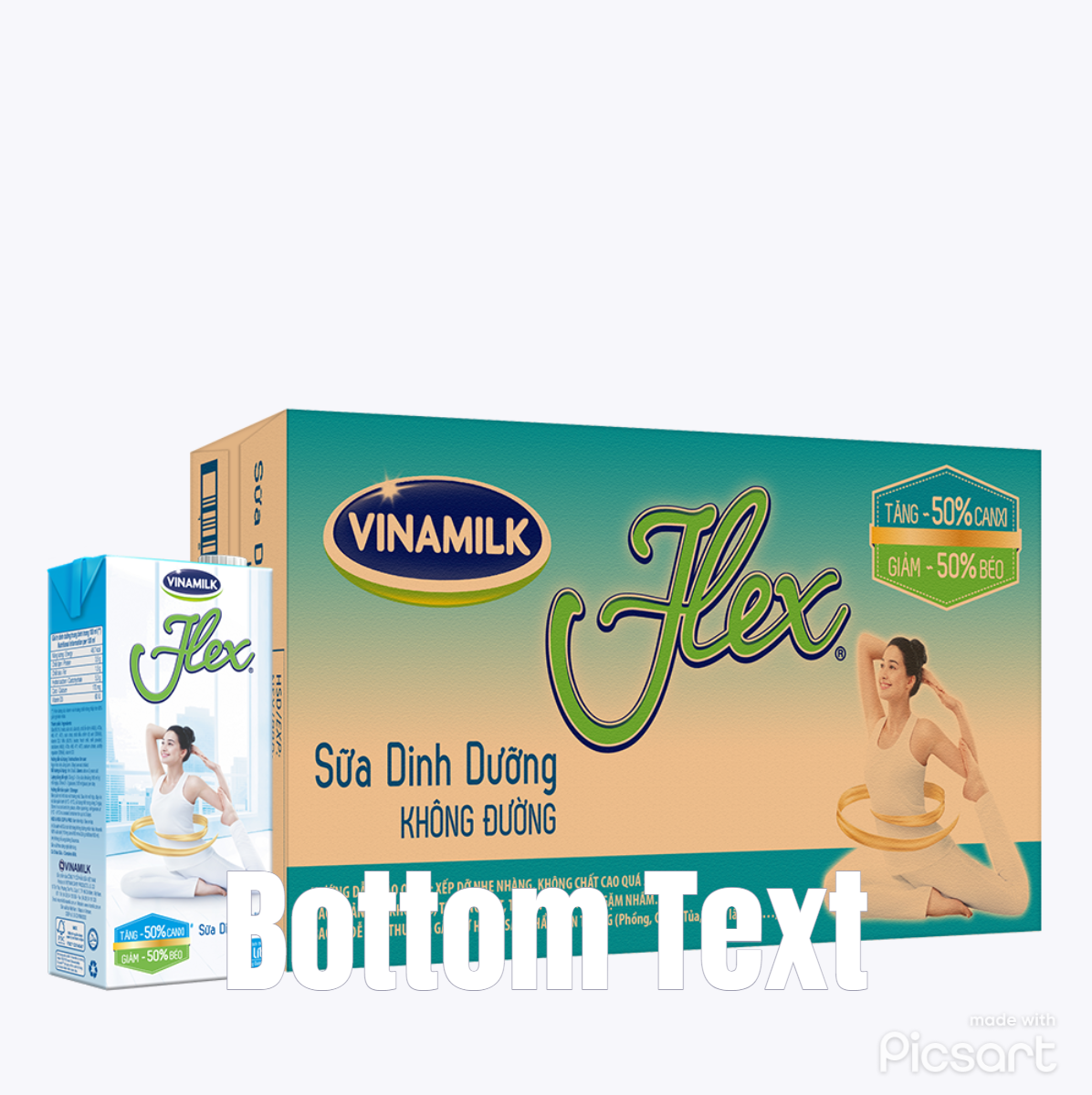 Sữa tiệt trùng Flex không đường - Thùng 12 hộp 1L