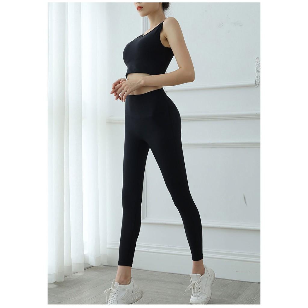 Quần legging thể thao, đồ tập gym yoga aerobic cạp cao co dãn 4 chiều