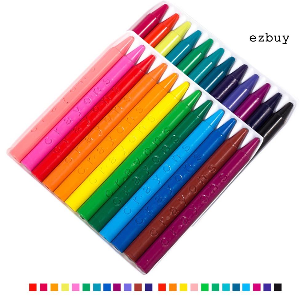 EY-6/12/24 Color Round Crayon Pen Oil Painting Children Students Art Supplies Toy