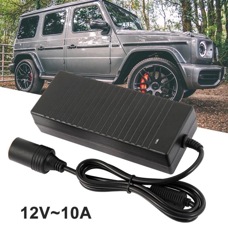 Bộ đổi nguồn điện 220V-12V đầu ra tẩu sạc ô tô, công suất lớn 120w , 12v -10a, phích cắm 2 chân loại tốt