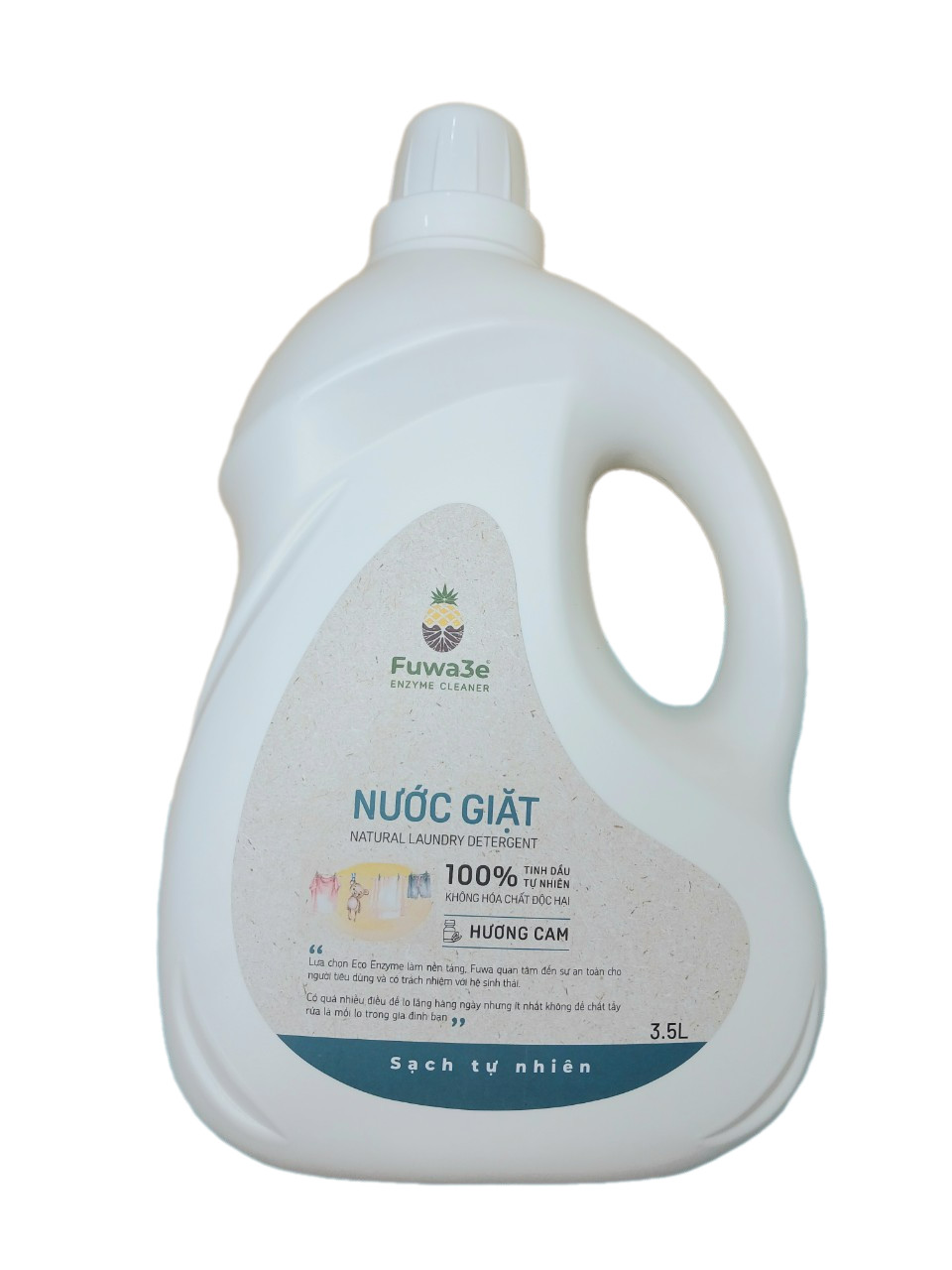 Nước Giặt Hữu Cơ Fuwa3e Chuyên Giặt Lụa 3,5L An Toàn Cho Bé