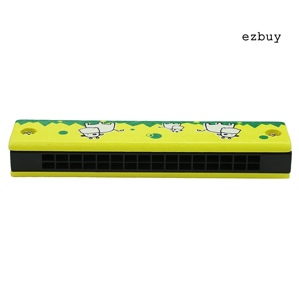 Kèn Harmonica Gỗ 16 Lỗ Họa Tiết Trái Cây Cho Bé