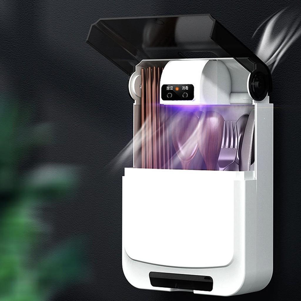 Ống đựng đũa Khử Trùng Tia UV - Ống đựng đũa Sấy Khô Tự động Treo Tường