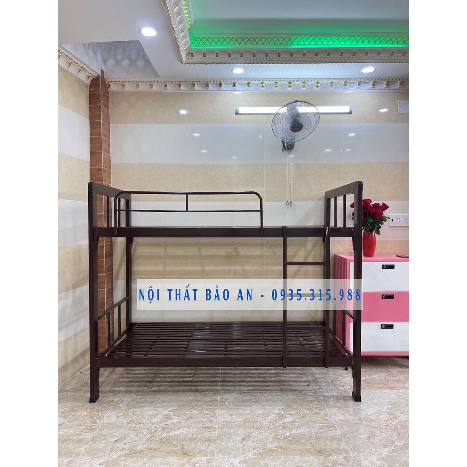 Giường sắt hộp 2 tầng 1m2x1m2( Tầng Dưới – Tầng Trên) Cao cấp BẢO AN