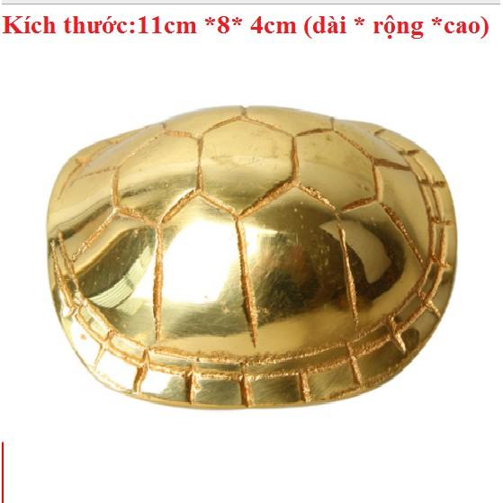 Mai rùa Đồng lớn 8cm/11cm(kèm 3 xu gieo kinh dịch)