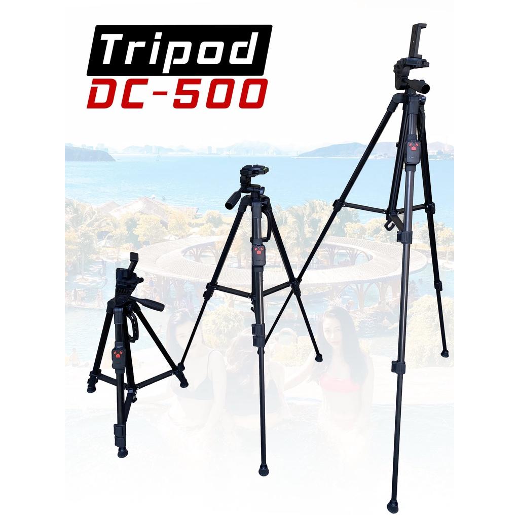 Tripod Điện Thoại máy ảnh Gậy Chụp Ảnh 3 Chân Cây Chụp Hình Tự Sướng Selfie Kết Hợp Remote Bluetooth DC - 500 chắc chắn