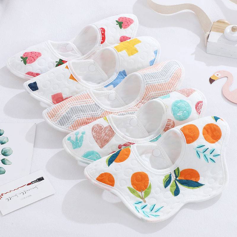 Yếm tròn chống thấm xoay 360 cho bé trai/ gái